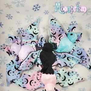 Moonprism Batling! - Stuffed Plush Bat, Made to Order, Unique Gift, Sensory Plush, Toy, Scented Gift