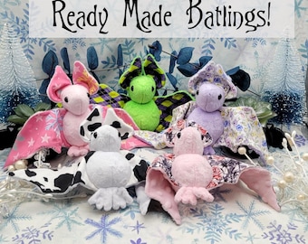 ¡Murciélago listo para usar! - Peluche - Murciélago - Animal de peluche - Juguete sensorial - Muñeca - Regalo de Navidad