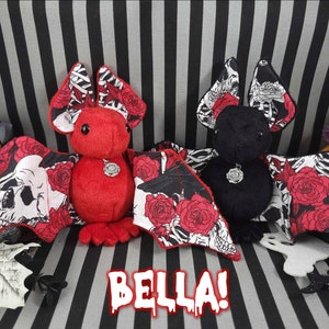 Bella Special Halloween Batling! - Stuffed Plush Bat, Made to Order, Unique Gift, Sensory Plush, Toy, Scented Gift