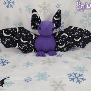 Periwinkle Batling! - Stuffed Plush Bat, Made to Order, Unique Gift, Sensory Plush, Toy, Scented Gift