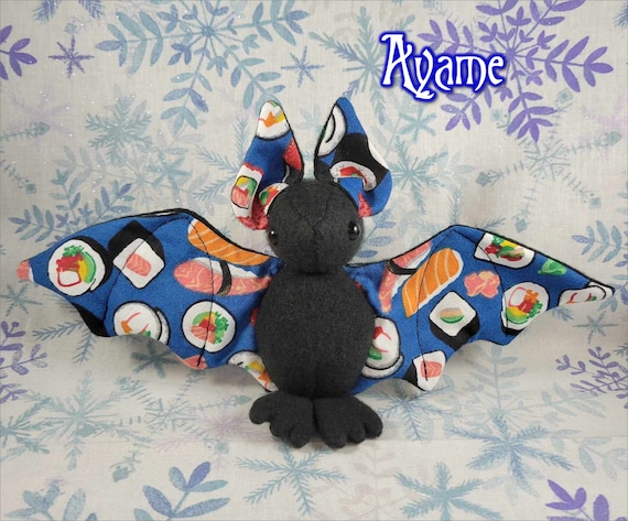 Ayame Batling! - Stuffed Plush Bat, Made to Order, Unique Gift 