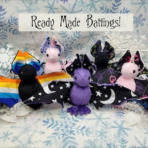 Ready Made Batling! - Peluche - Pipistrello - Animale di peluche - Giocattolo sensoriale - Bambola - Regalo di Natale