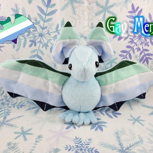 Gay Men&#39;s Batling! - Stuffed Plush Bat, Made to Order, Unique Gift, Sensory Plush, Toy, Scented Gift