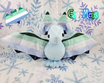 Peluche de murciélago para hombres gay – Peluche hecho a mano, peluche de murciélago, juguete sensorial, decoración LGBTQ, orgullo