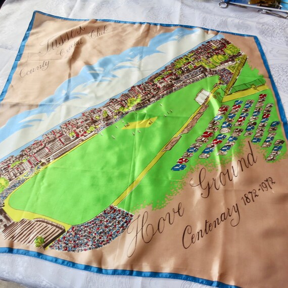 70s County Cricket scarf, English cricket, Sussex