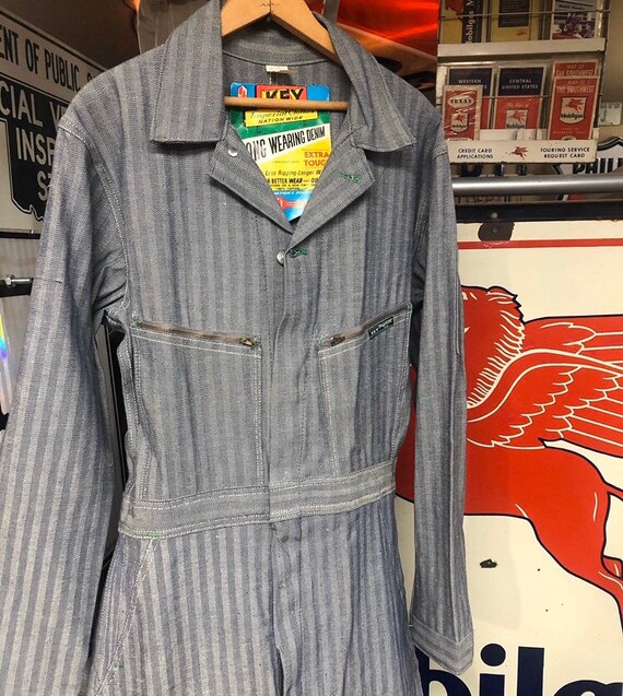 1950s DEADSTOCK KEY imperial coveralls herringbone