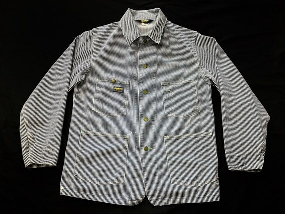 70s Oshkosh B’gosh hickory striped chore jacket ra