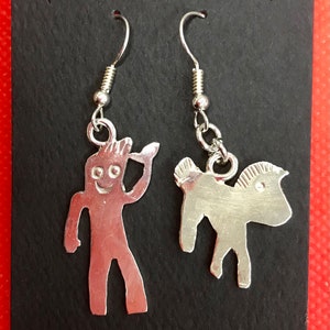 Gumby and Pokey earrings