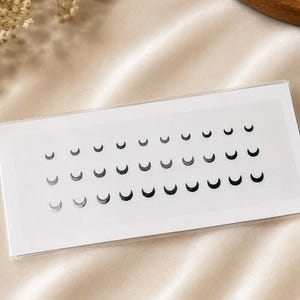 30 Half Moon Bindis in Crescent Shape / Bindi Stickers / Face Jewel from Bindi Collections.