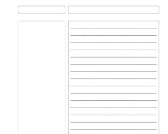 Cornell Notes Pages by LifeworksDesign