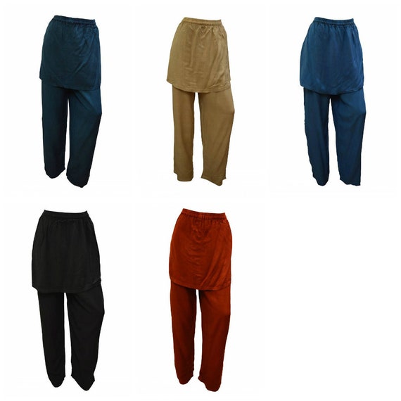 Womens Harem Palazzo Overlay Wide Leg Holiday Yoga Pants Trousers Size 14- 22