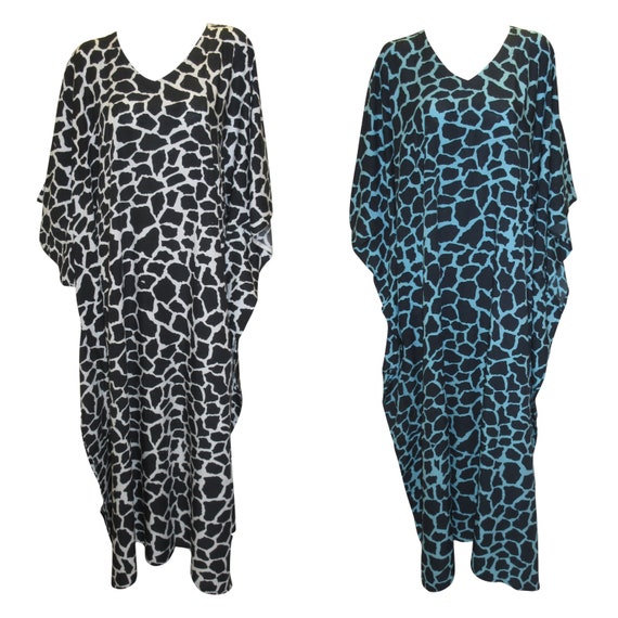 Womens Plus Size Kaftan Handmade Boho Maxi Batwing Loungewear Free Size Up To 28