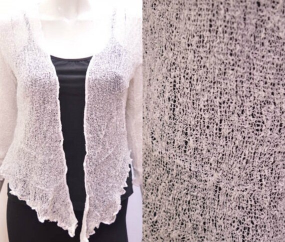 plus size white shrug cardigan