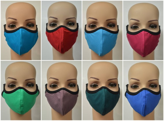 Handmade Organic Cotton Recycled Reusable Face Masks Sustainable Fabric Reversible Covering