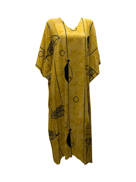 Caftano in rayon taglie forti: abbigliamento da casa in stile boho