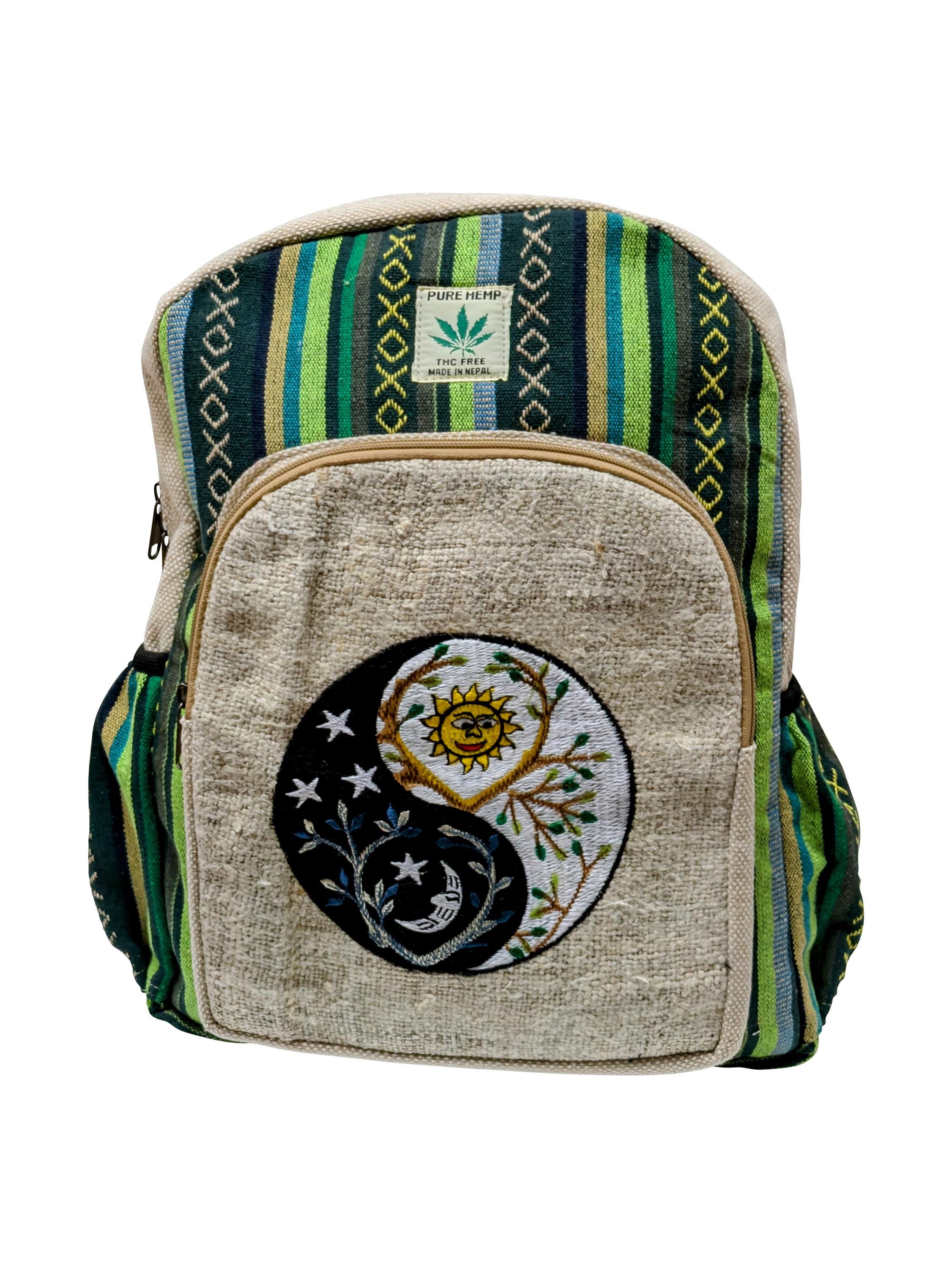 Wyatt Leder Rucksack Handgemacht Rucksack Tasche Aus Hanf