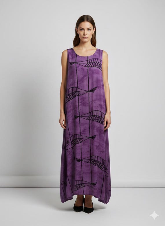 100 rayon maxi dress Perla Long Dress