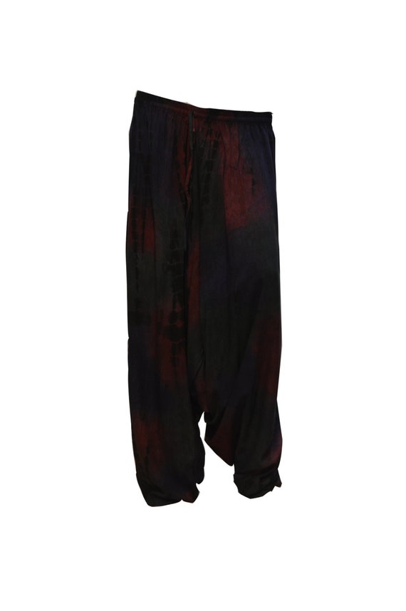 Plus Size Boho Hippie Festival Baggy Low Drop Harem Pants Multi