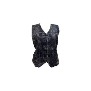 Boho Retro Waistcoat Embroidered Ethnic Textured Mirror Work Vest Up To Size 14 P3