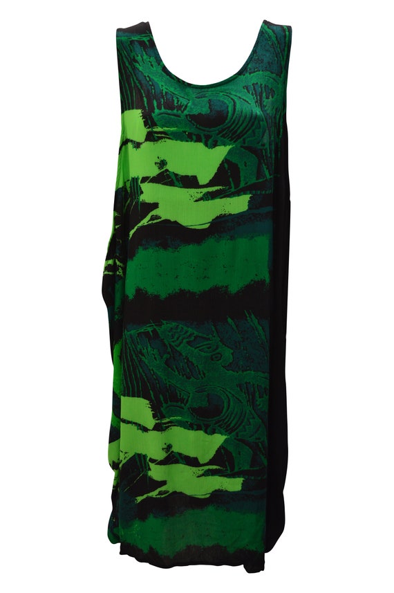 Womens Plus size Dress Abstract Print Funky Bubble Pocket Maxi Free size up to 24 P15