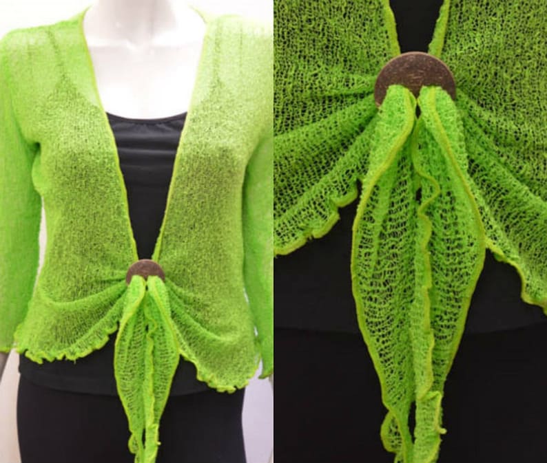 lime green cardigan plus size