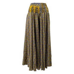 Recycled Sari Retro Style Culotte Pants Floral Flared Trousers Free Size 8-22 P26