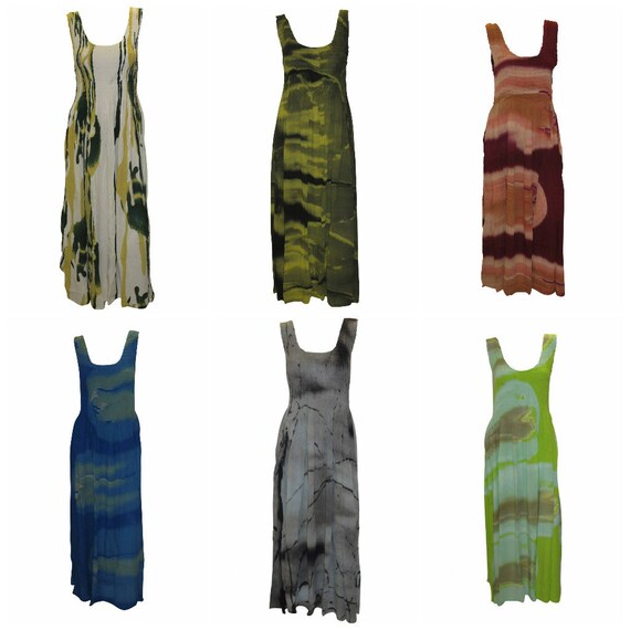 Womens Ladies Handmade Boho Abstract Print Maxi Gypsy Elasticated Sleeveless Dress Free Size Up To 22 P33- P38