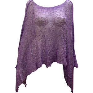 Womens Knit Plus Size Poncho Boho Crochet Shawl Pullover Cover up Free Size 8-26