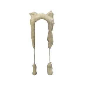 Funky Winter Faux Fur Wild Unisex Animal Ears Tail Tassel Fleece Hat