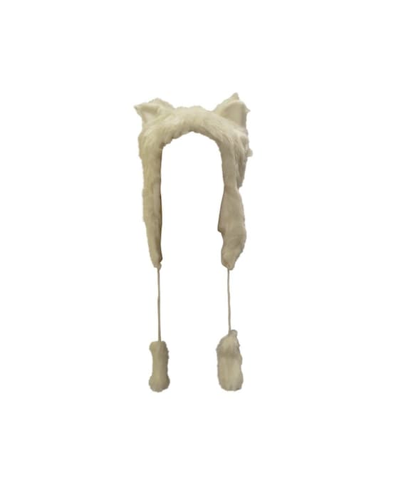 Funky Winter Faux Fur Wild Unisex Animal Ears Tail Tassel Fleece Hat
