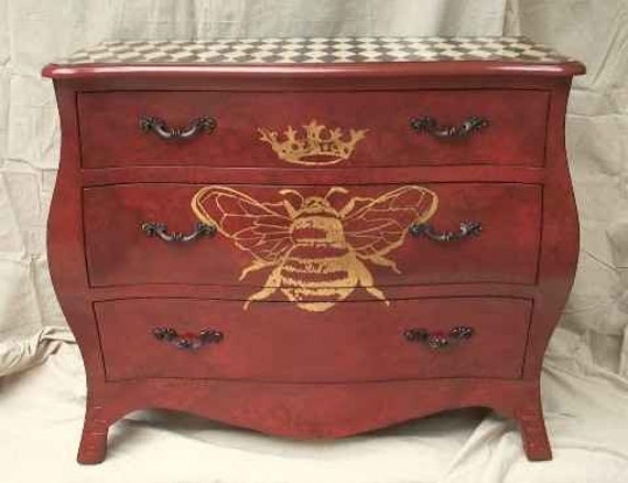 Queen Bee Dresser Painted Furniture British Whimsical Etsy