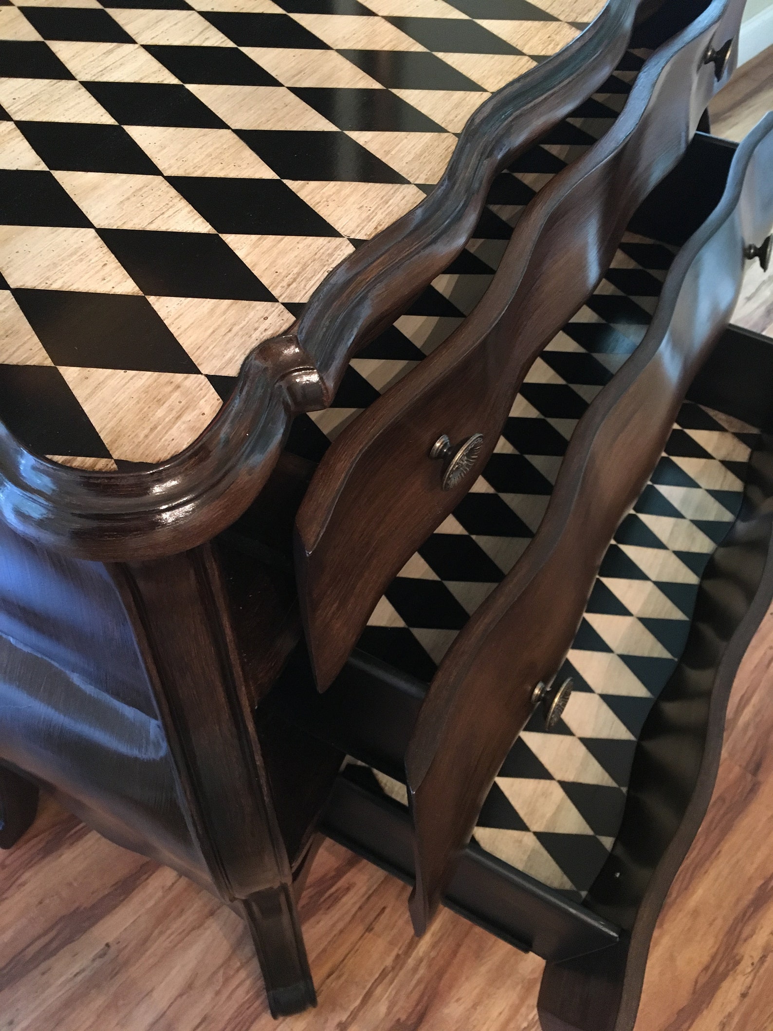 Monogrammed Dresser Chest of Drawers Whimsical Furniture Etsy