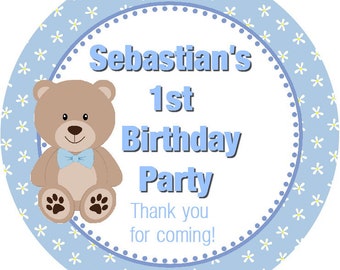 teddy bear stickers etsy