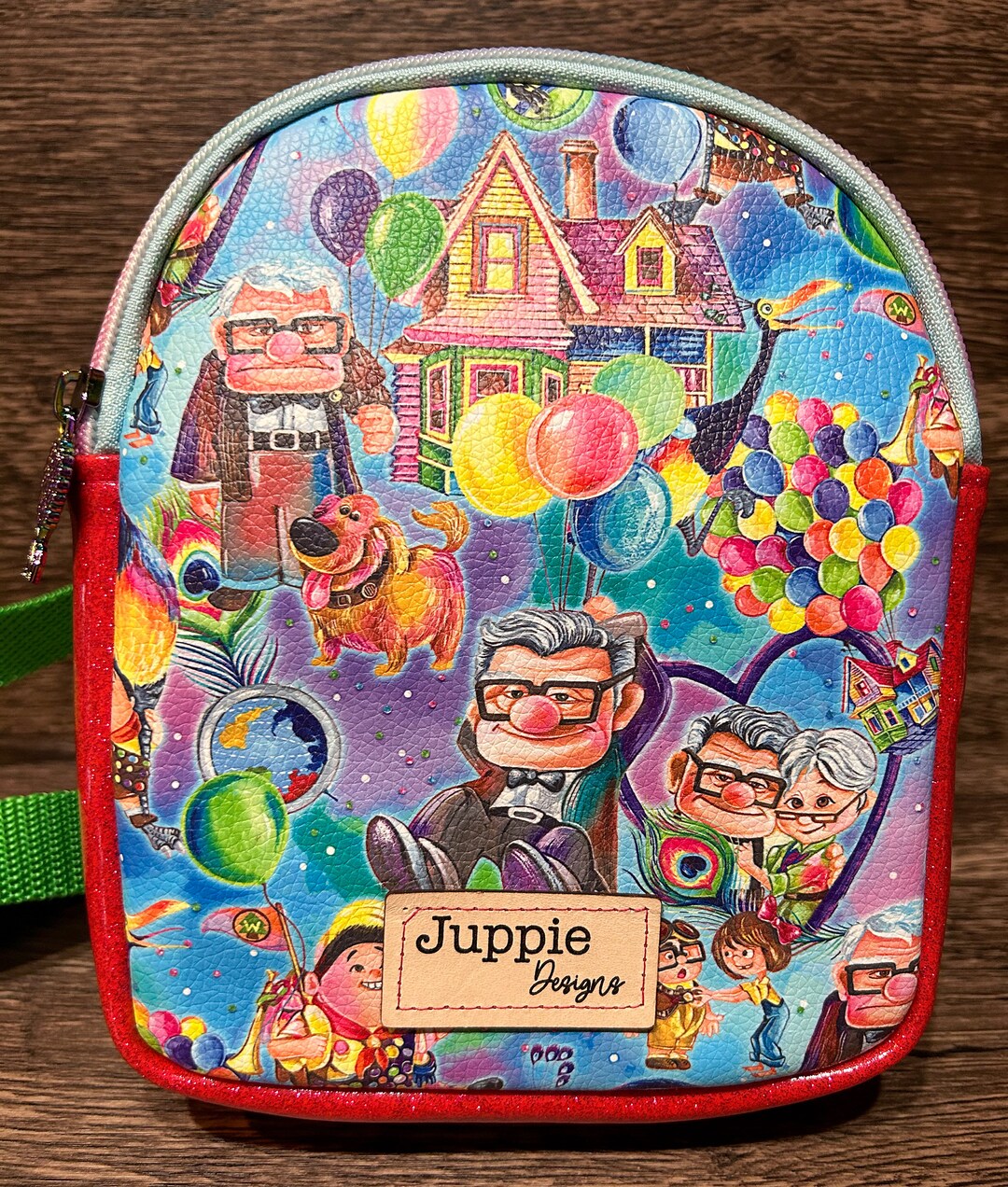 Floating House With Balloons/carl and Ellie Inspired, Small, Crossbody