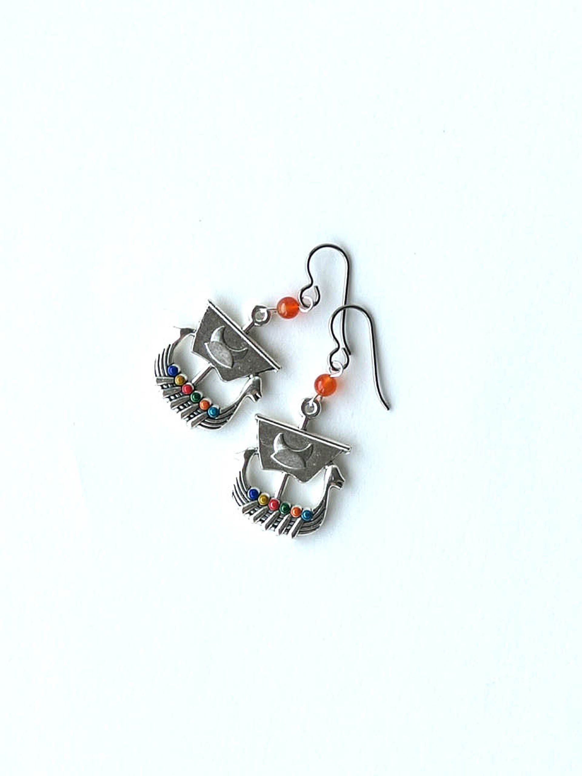Viking Longship Earrings Viking Ship Earrings Viking Boat Etsy UK
