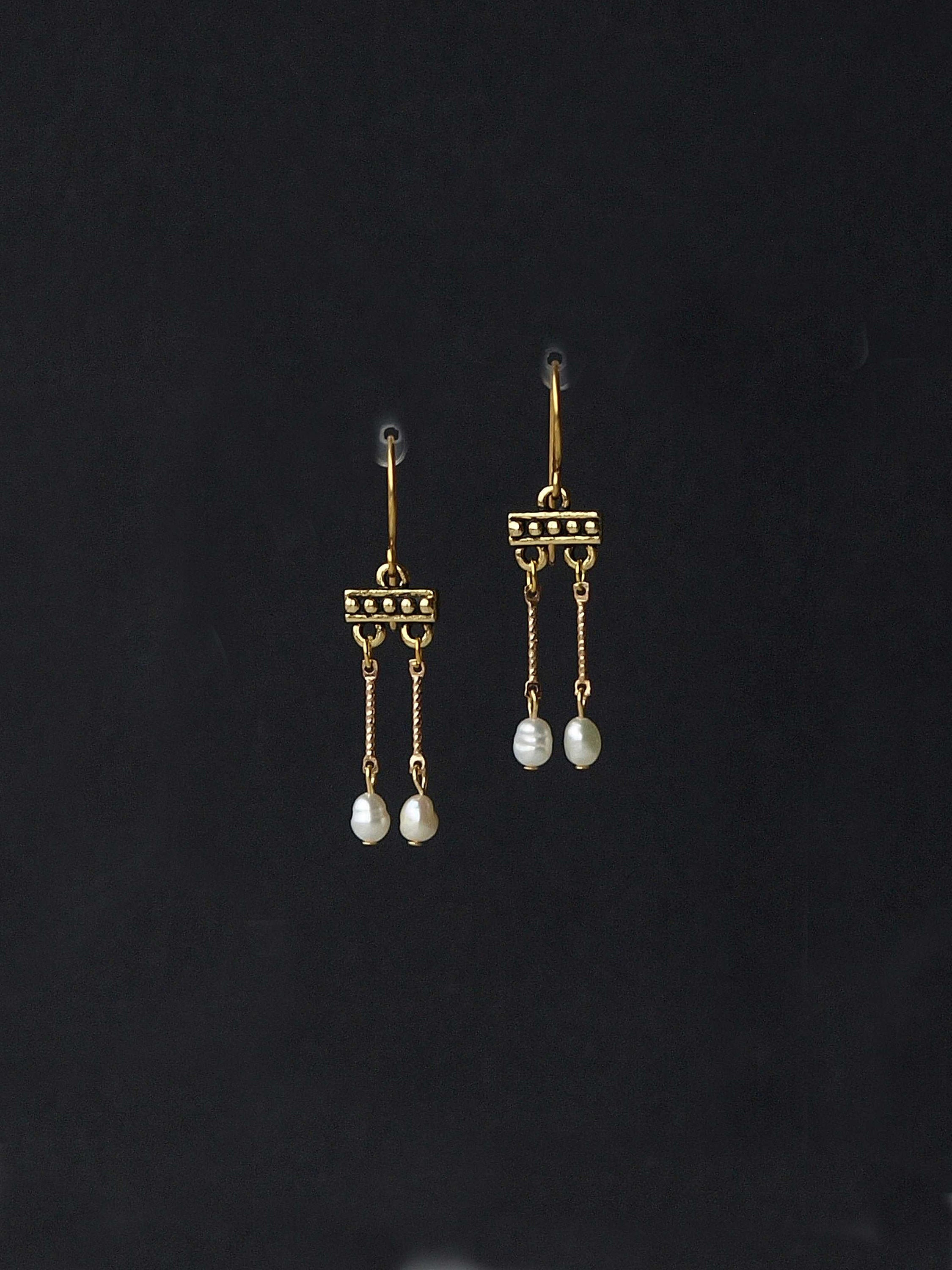 Roman Pearl Earrings Roman Crotalia Earrings Roman Etsy UK