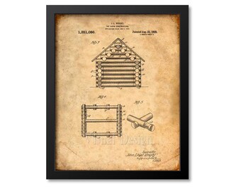 Lincoln Logs Art Etsy