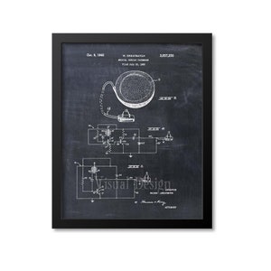 Pacemaker Patent Print Art, Doctor Gift, Heart Surgeon Poster, Nurse Gift, Medical Student, Biomedical Engineer, Cardiology, Physician