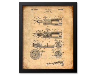 Fountain Pen Patent Print Wall Art Writer Gift