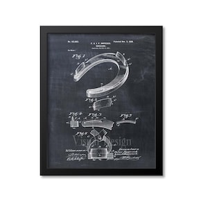 Horseshoe Patent Print Wall Art, Horseshoe Gift