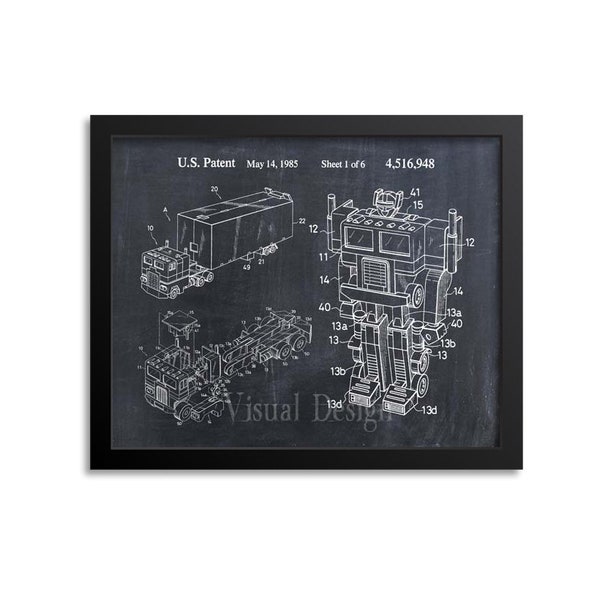 Toy Robot Patent Print Wall Art