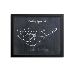 Philly Special Football Play - Football Art - Philadelphia Eagles - Football Poster - Sports Art - Football Play Print