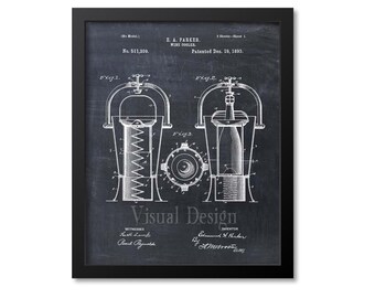 May include: A vintage black and white illustration of a patent for a wine cooler. The patent is for E.A. Parker's Wine Cooler, patented December 19, 1893. The patent number is 511,200.