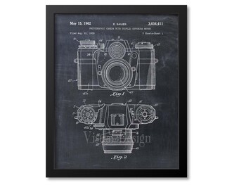 Photographic Camera Patent Print, Camera Patent Art Print, Camera Patent Poster, Photographer Gift