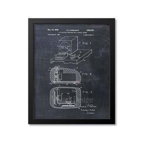 First Computer Mouse Patent Print Art