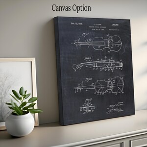 May include: Black and white vintage patent drawing of a stringed musical instrument, a violin, with the text "Nov. 12, 1935", "L.A. Loar", "Stringed Musical Instrument", "Filed July 21, 1935", "2,020,842", "1 Sheet-Sheet 1", "Fig. 1", "Fig. 2", "Fig. 3", "Fig. 4", "Inventor: Lloyd A. Loar", "Attorney: John A. Henry".