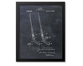 Hockey Stick Patent Print Hockey Stick Art Print