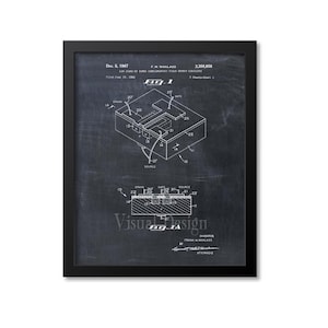 First Integrated Circuit Patent Print - Patent Art Print - Patent Poster - Computer Art - Technology Art