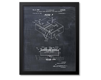 First Integrated Circuit Patent Print - Patent Art Print - Patent Poster - Computer Art - Technology Art