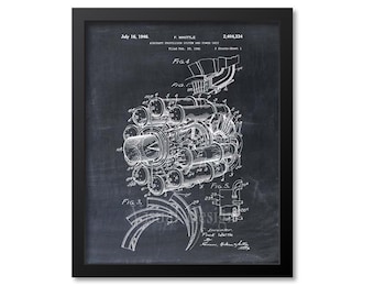 Jet Engine Poster - Etsy